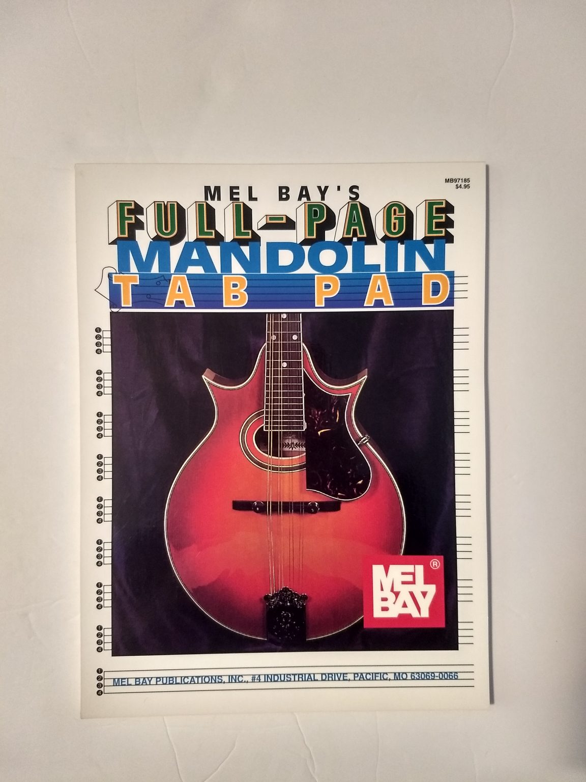 FullPage Mandolin Tab Pad Warehouse Books